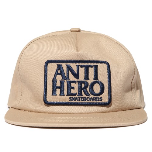 Пятипанельная кепка ANTI-HERO Adj Resrve Patch Snap Khaki 2020, фото 3
