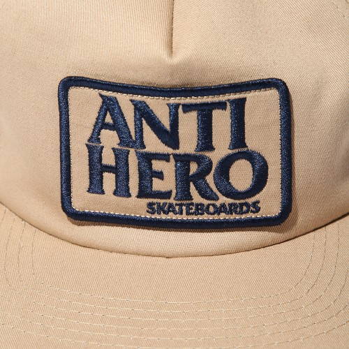 Пятипанельная кепка ANTI-HERO Adj Resrve Patch Snap Khaki 2020, фото 4