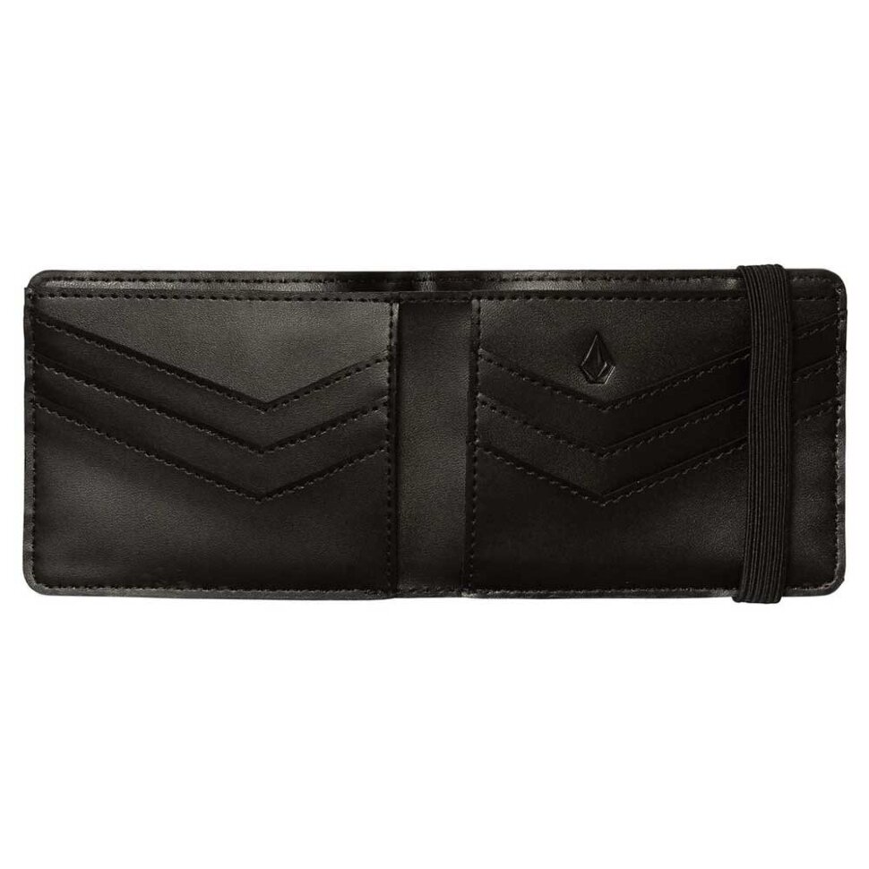 Кошелёк VOLCOM Halfstone Lth 2F Wlt  Black 2021 фото 2