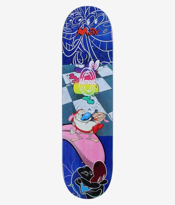 Дека для скейтборда ALMOST Max Ren&Stimpy Mixed Up Assorted 8.25 дюйм