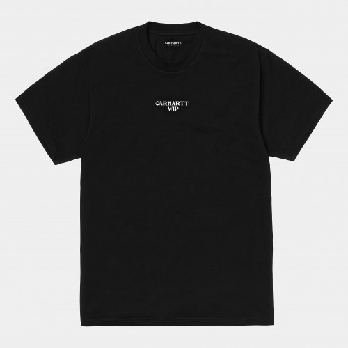Футболка  CARHARTT WIP S/S Panic T-Shirt Black / White 2021, фото 1