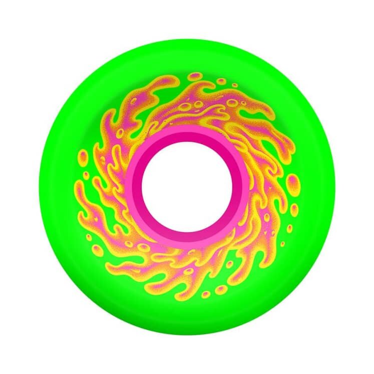 фото Колеса для скейтборда santa cruz mini og slime green pink 54.5mm 78a 2021