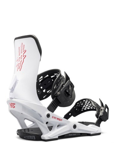Крепления для сноуборда мужские YES Select FW25 White, фото 1