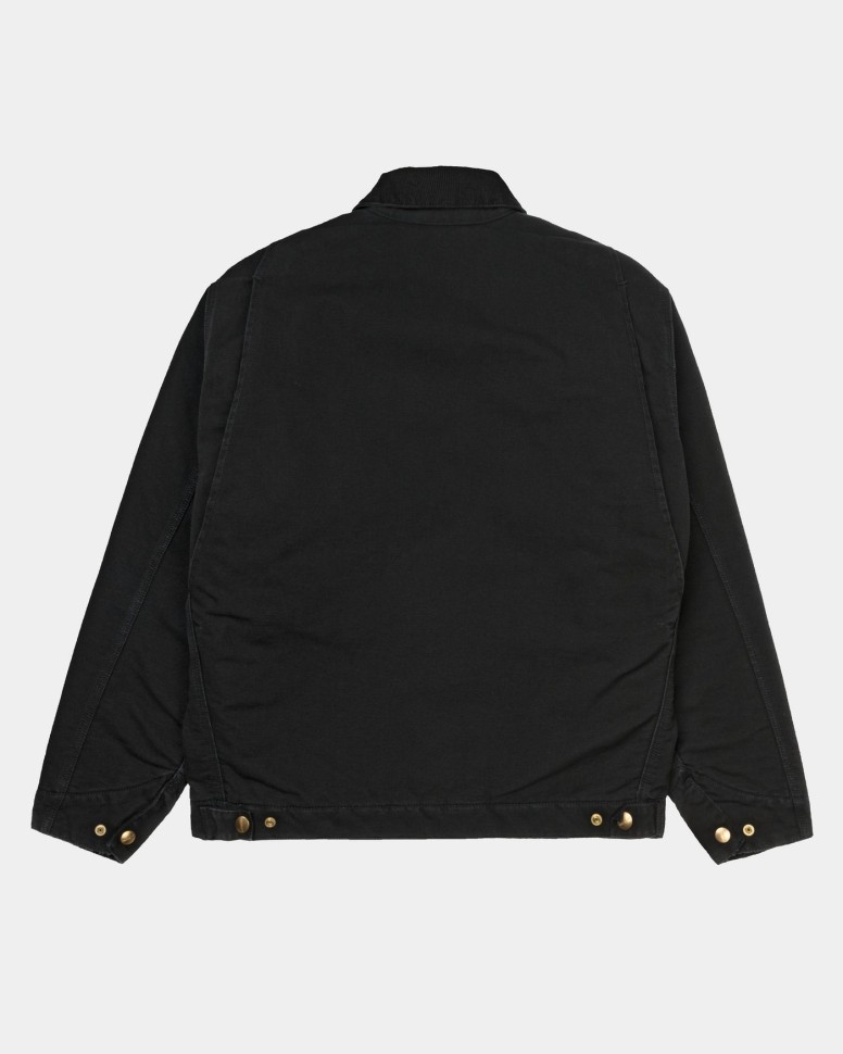 Куртка CARHARTT WIP Og Detroit Jacket FW25 Black / Black (Aged Canvas) фото 2