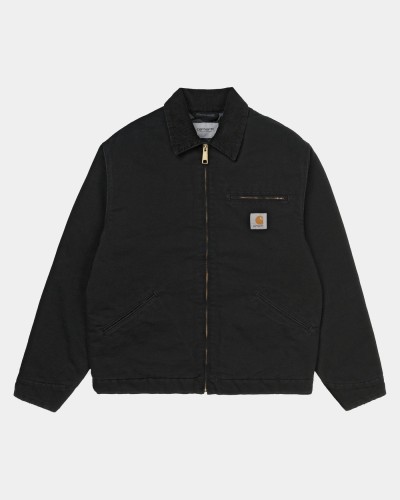 Куртка CARHARTT WIP Og Detroit Jacket FW25 Black / Black (Aged Canvas), фото 1