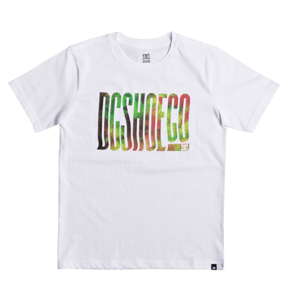 

Футболка для мальчиков-подростков DC SHOES Trippy Typed Ss B Snow White, Белый