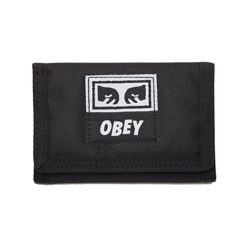 Бумажник OBEY Drop Out Tri Fold Wallet Black 2020