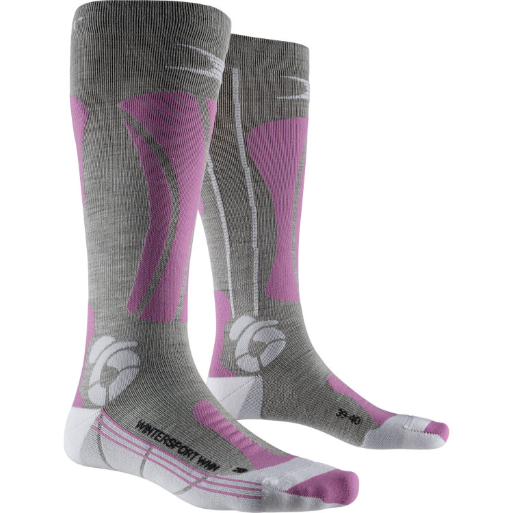 Термоноски женские X-SOCKS Apani® Socks Wintersports Wmn Black/Grey/Magnolia 2021, фото 1