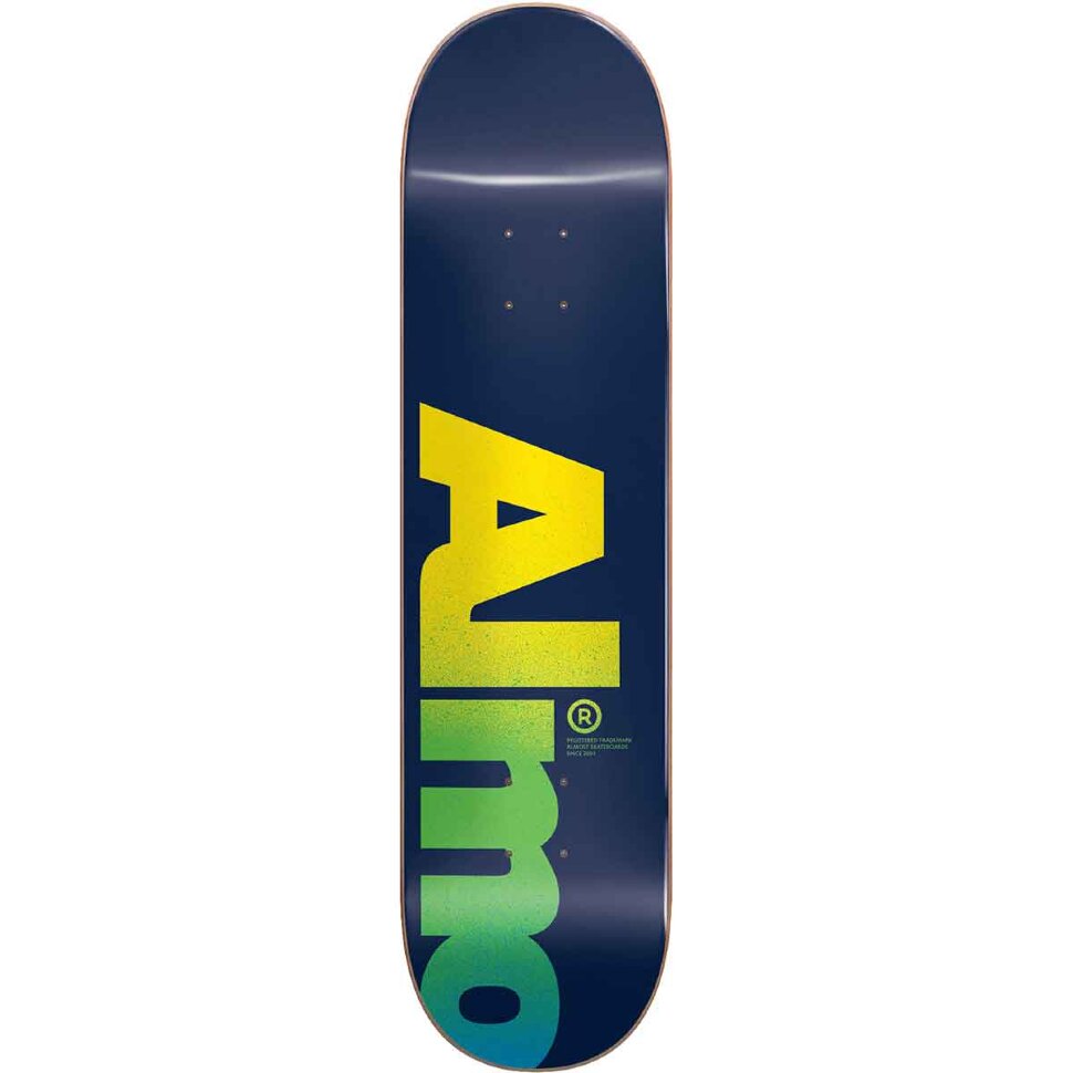 Дека для скейтборда ALMOST Fall Off Logo Hyb Blue 8.5 2021 194521028244 - фото 1