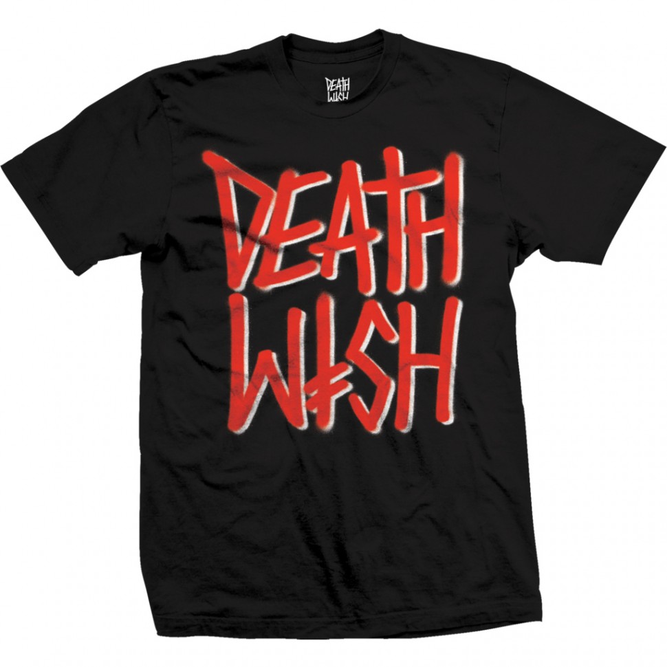 фото Футболка deathwish deathstack blk/red tee black/red
