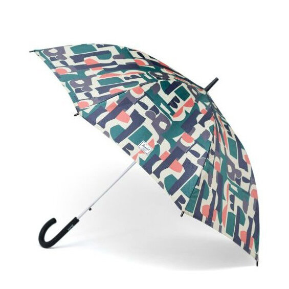 Зонт HERSCHEL Single Stage Umbrella Abstract Block/Mineral Red, фото 1