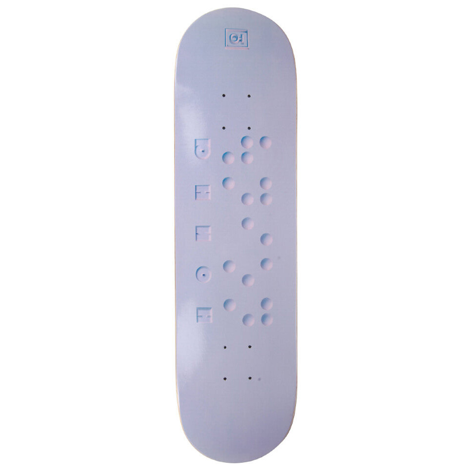 Дека для скейтборда ЮНИОН Braille Белый 8 дюйм 2022 4627162743840 - фото 1