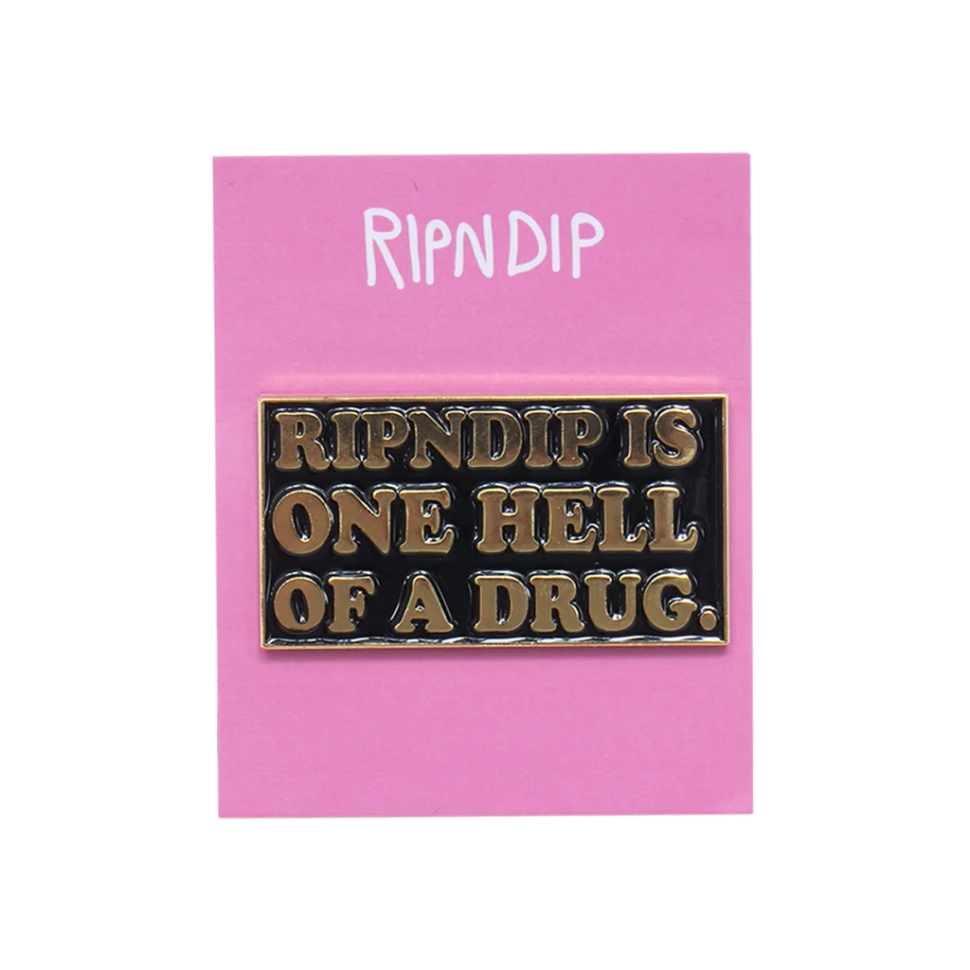 Значок RIPNDIP Hell Of A Drug Pin Multi 2023 2000000689203 - фото 1