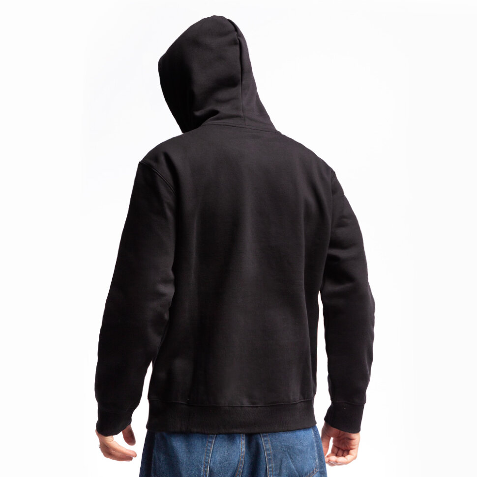 фото Толстовка с капюшоном carhartt wip hooded carhartt sweatshirt black / white 2021